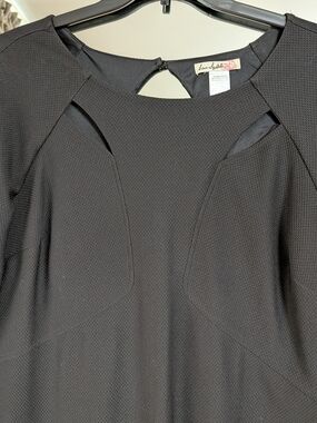 Love Squared Black Long-Sleeve Cutout Mini Dress